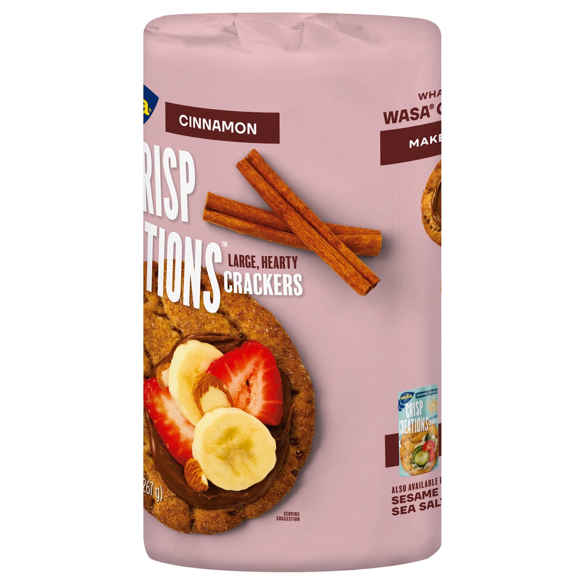 slide 10 of 14, Wasa Crisp Creations Cinnamon Large Crackers 9.4 oz, 9.4 oz