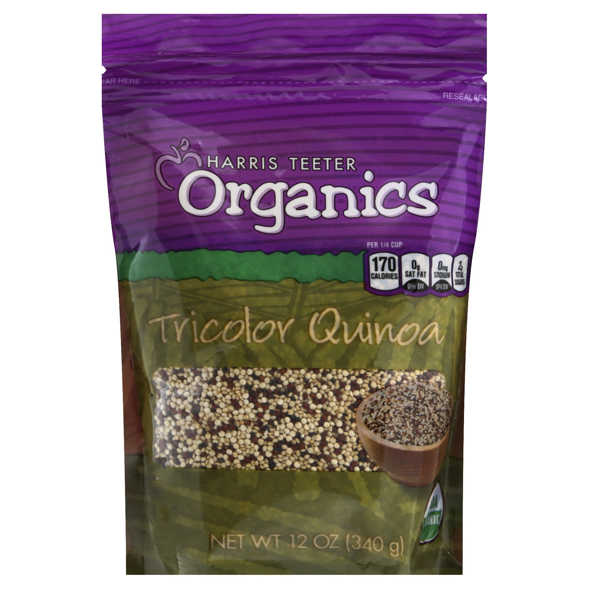 slide 1 of 1, HT Organics Tri-Color Quinoa, 12 oz