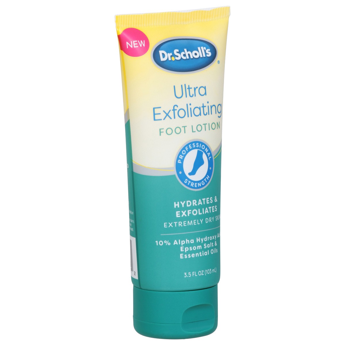 slide 9 of 9, Dr. Scholl's Dry, Flaky Skin Remover Ultra Exfoliating Foot Lotion with Urea for Rough Dry Cracked Feet, Heal and Moisturize for Healthy Looking Feet, Intensive Foot Care, Alpha Hydroxy Acids, 3.5 oz, 3.5 oz