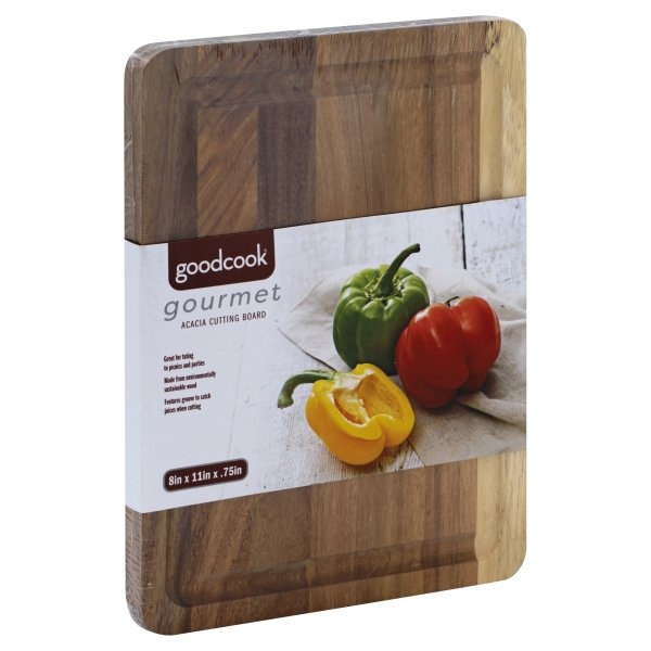 slide 1 of 1, Good Cook Cutting Board Acacia, 1 ct