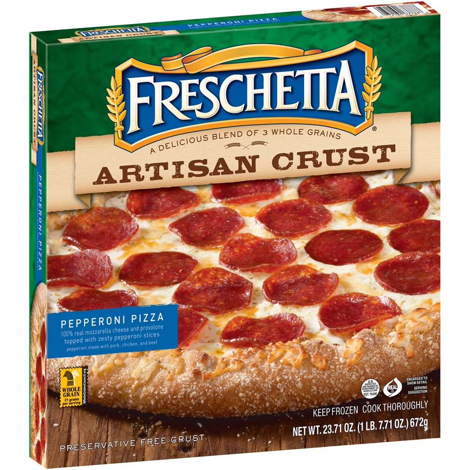 slide 1 of 1, Freschetta Artisan Crust Pepperoni Pizza, 23.71 oz