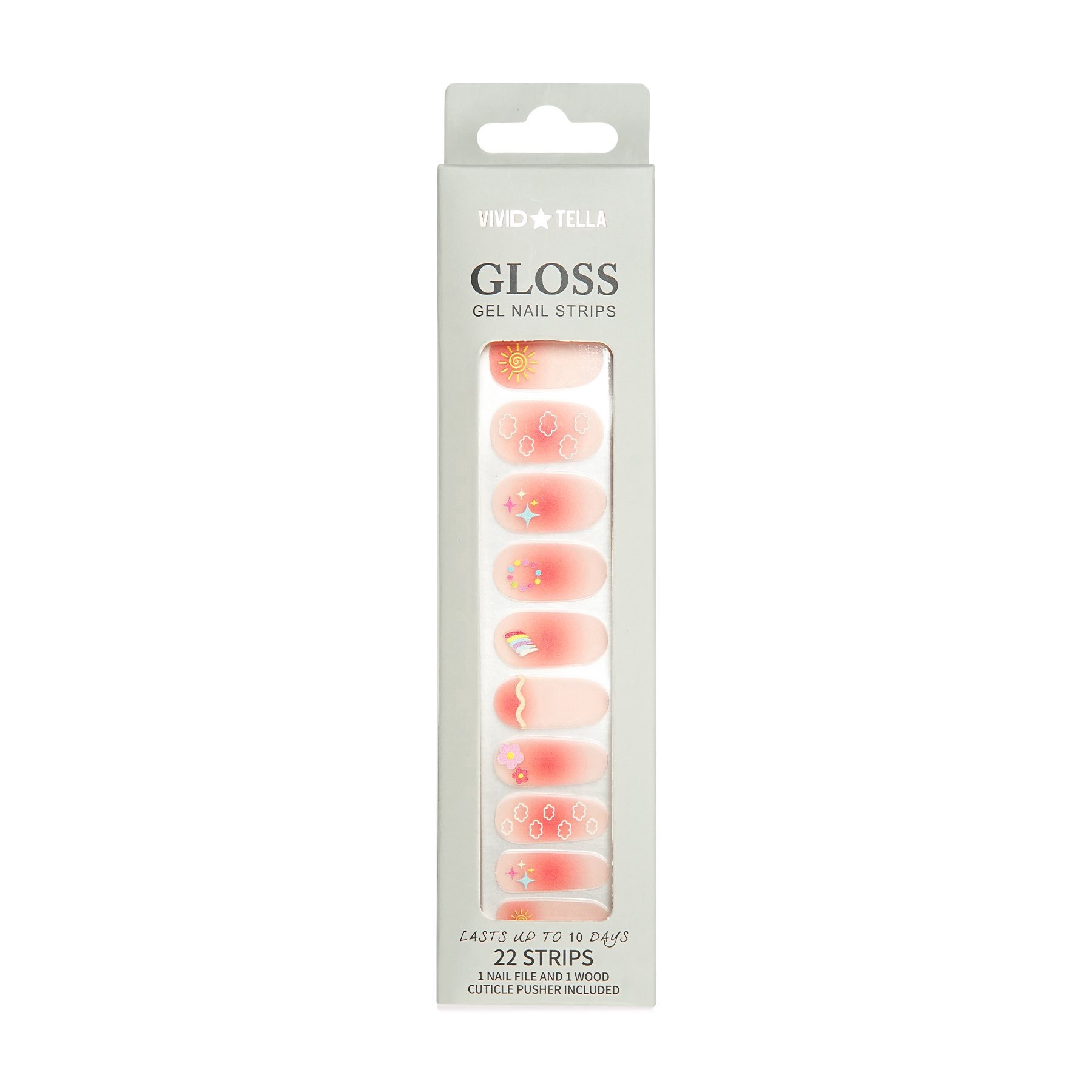 slide 1 of 1, Vivid Tella Gloss Gel Nail Strips - Alias, 1 ct