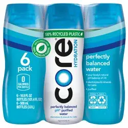 Core Hydration Perfectly Balanced  Water, .5 L bottles, 6 Pack