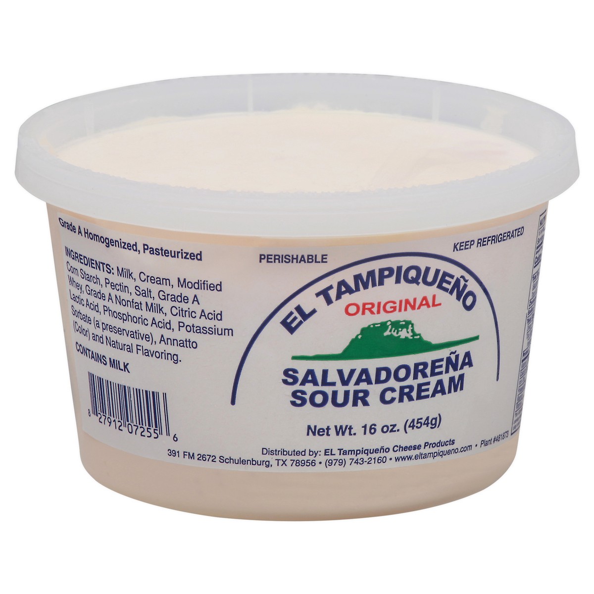 slide 11 of 11, El Tampiqueno Original Salvadorena Sour Cream 16 oz, 16 oz