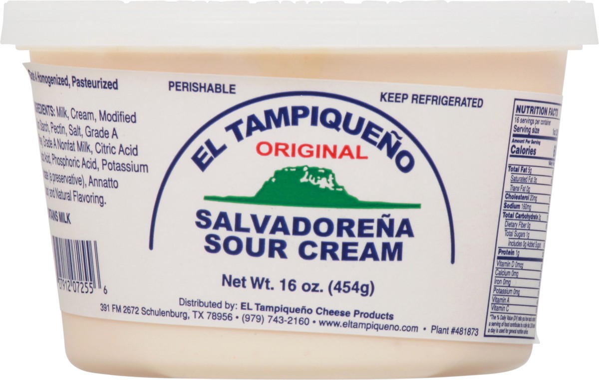 slide 3 of 11, El Tampiqueno Original Salvadorena Sour Cream 16 oz, 16 oz