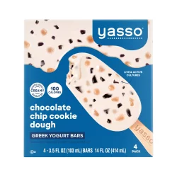 Yasso Chocolate Chip Cookie Dough Frozen Greek Yogurt Bars