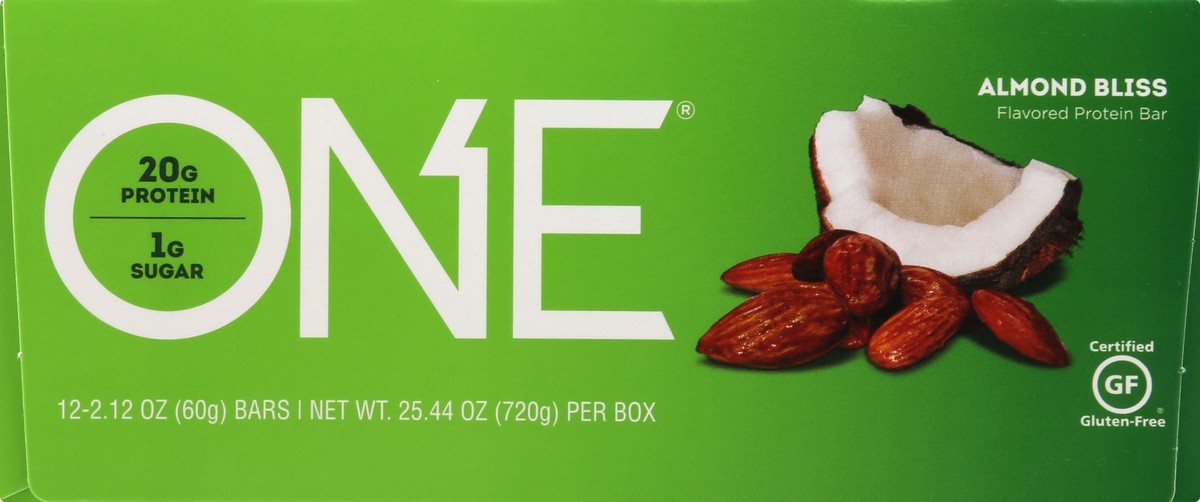 slide 9 of 9, ONE Almond Bliss Flavored Protein Bar 12 ea, 12 ct