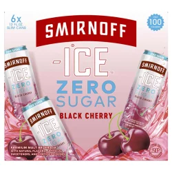 Smirnoff Ice Flavored Malt Beverage Black Cherry Zero Sugar