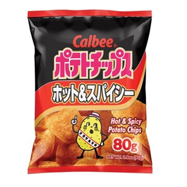 slide 1 of 1, Calbee Potato Chip Hot, 7 oz