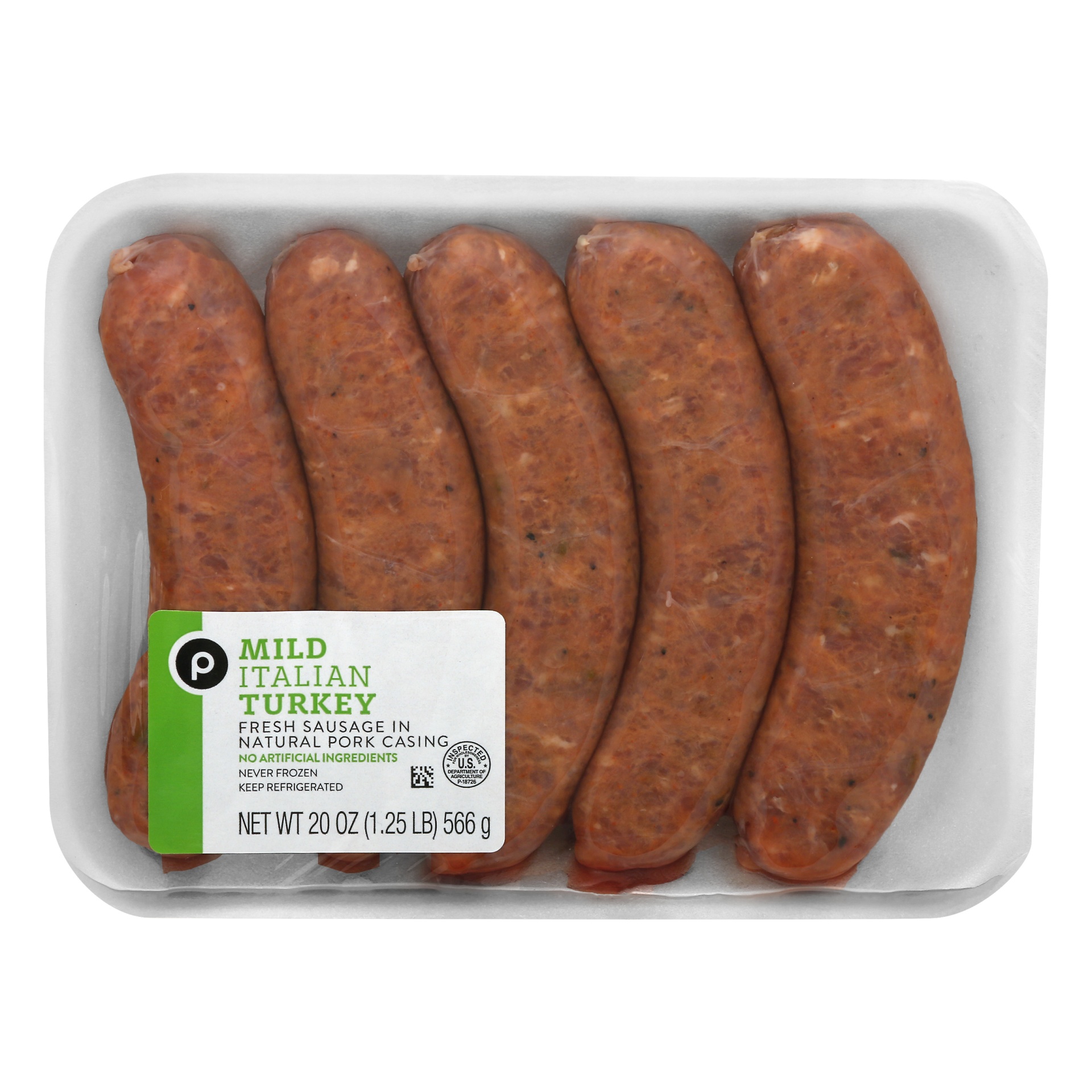 slide 1 of 1, Publix Fresh Mild Italian Turkey Sausage, 20 oz