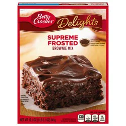 Betty Crocker Delights Supreme Frosted Brownie Mix, 19.1 oz.