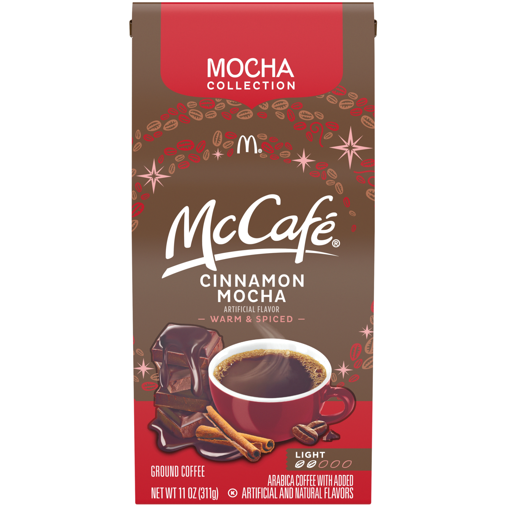 slide 1 of 5, McCafé Cinnamon Mocha Light Roast Ground Coffee, 11 oz