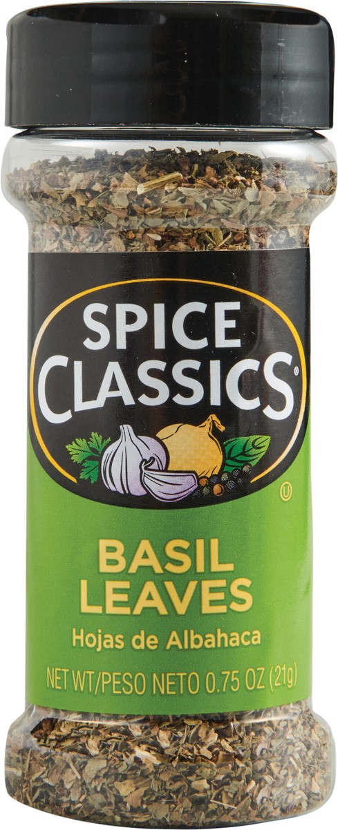 slide 8 of 9, Spice Classics Spice Classic Basil Leaves, 0.8 oz