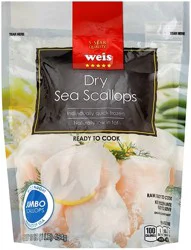 Weis Quality Dry, All Natural, Wild Caught, 10/20 Count, Iqf Sea Scallops