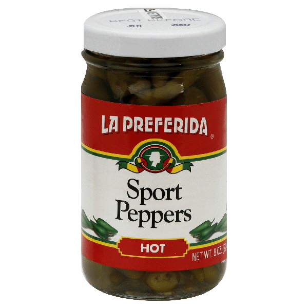 slide 1 of 1, La Preferida Sport Peppers, Hot, 8 oz