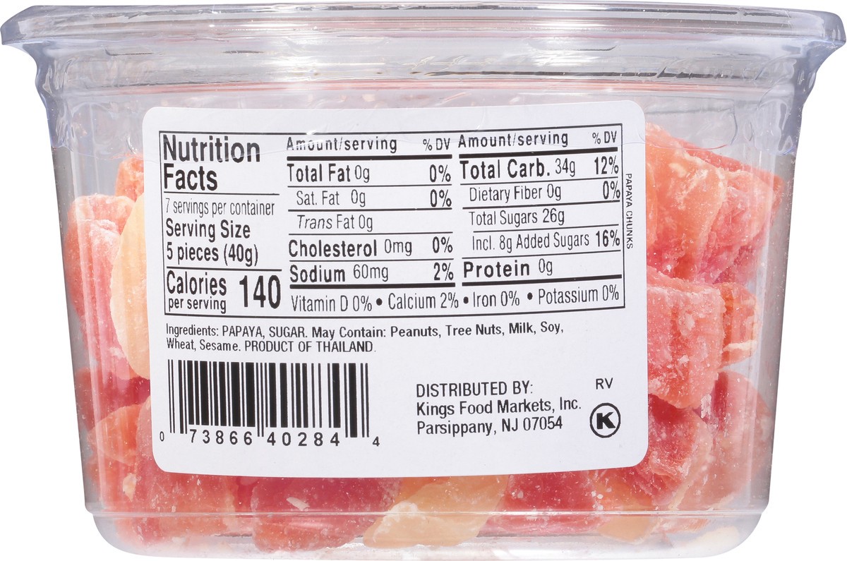 slide 9 of 13, Kn Papaya Chunks - 10 OZ, 10 oz