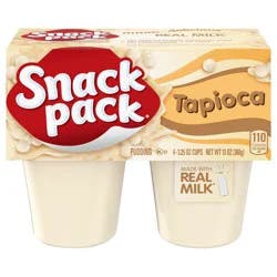 Snack Pack Tapioca Pudding, 3.25 oz Pudding Cups, 4 Count