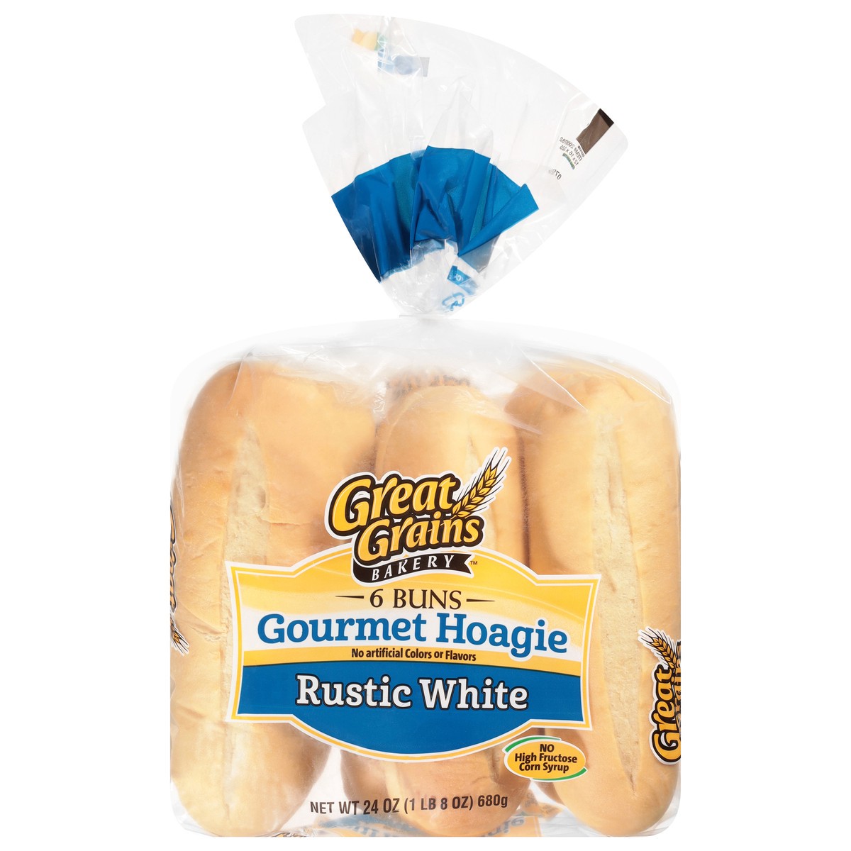 slide 2 of 4, Great Grains Rustic White Hoagie Buns, 26 oz