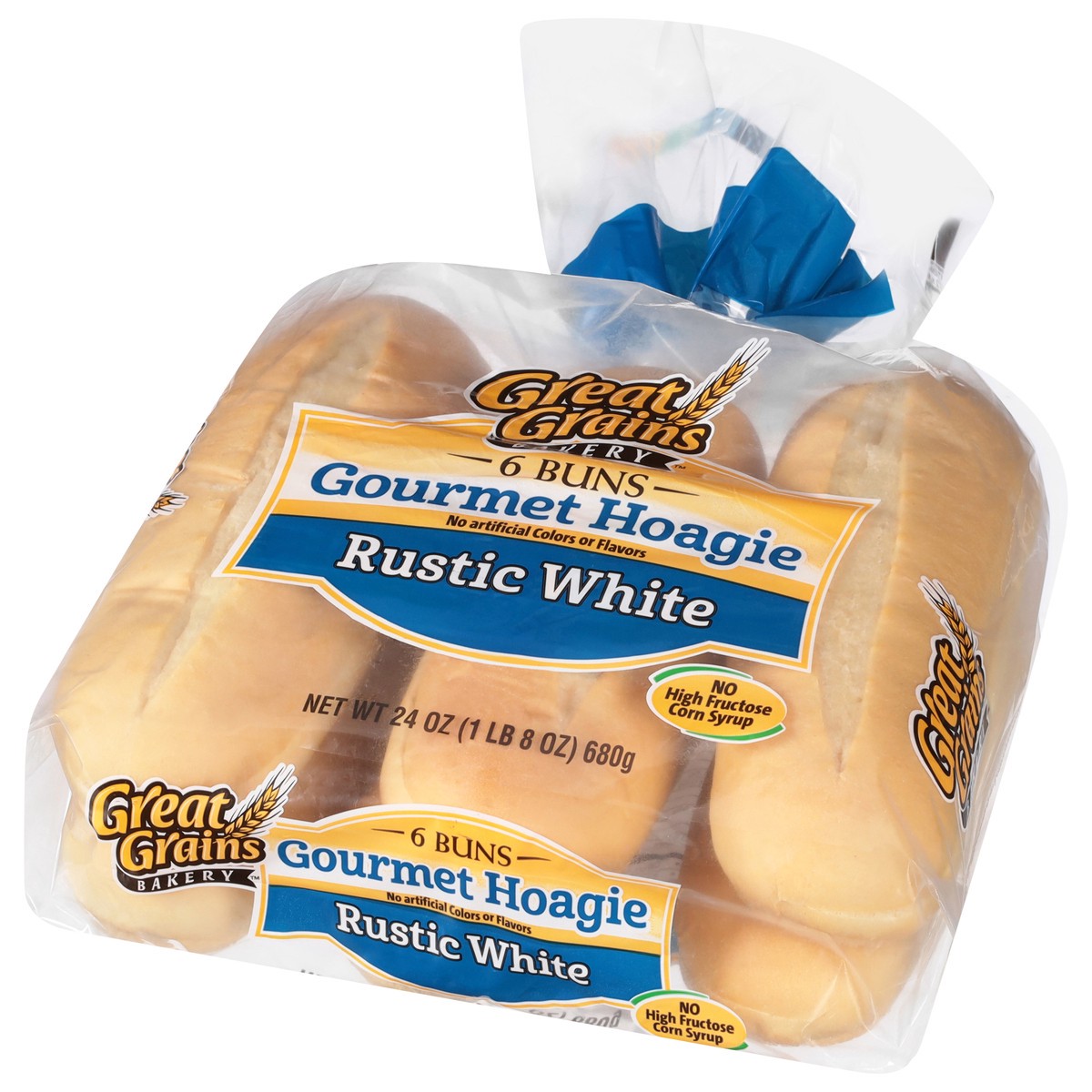 slide 3 of 4, Great Grains Rustic White Hoagie Buns, 26 oz
