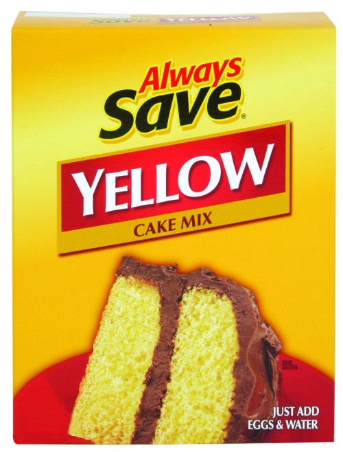 slide 1 of 1, Always Save Yellow Cake Mix, 16.5 oz