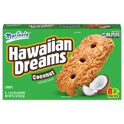 Marinela Hawaiian Dreams Coconut Cookies, 8 packs, 15.2 oz