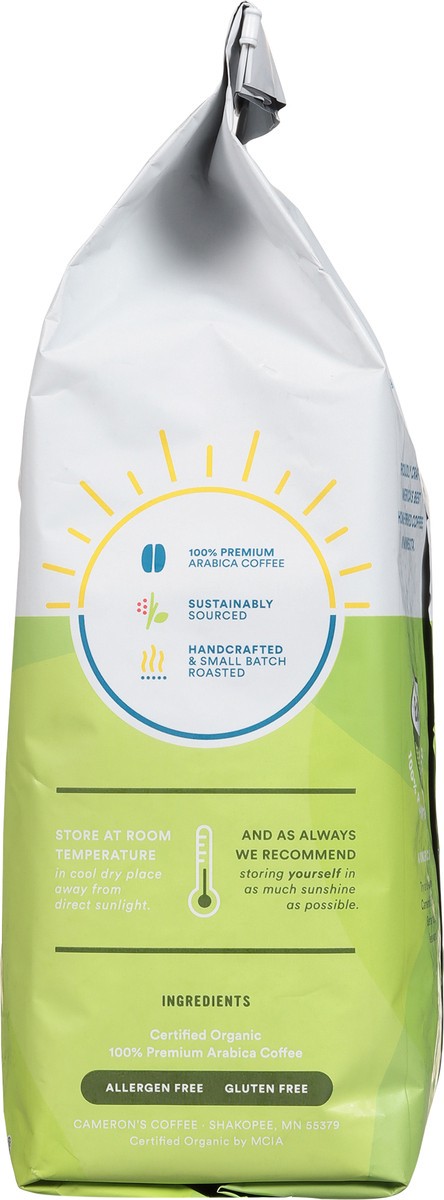 slide 7 of 9, Cameron's Whole Bean Medium-Dark Roast Organic Mountain Gold Coffee 28 oz, 28 oz
