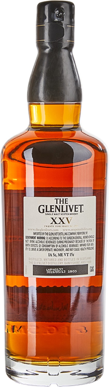 slide 4 of 8, The Glenlivet 25 Year Old Single Malt Scotch Whisky 750mL, 86 Proof, 750 ml