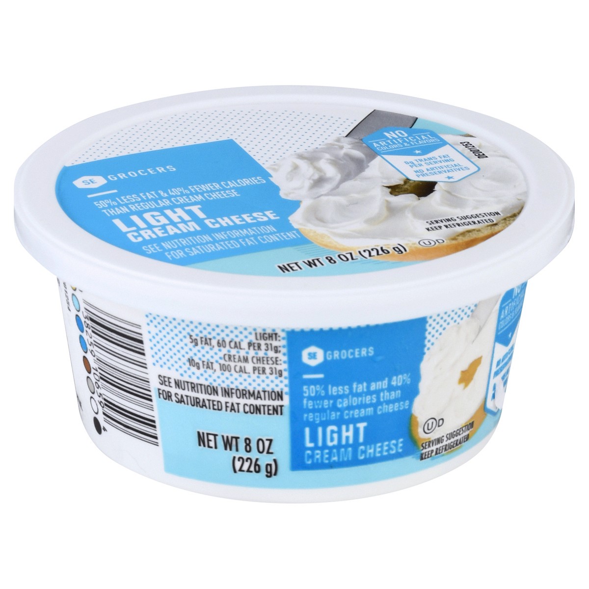 slide 9 of 10, SE Grocers Cream Cheese Light, 8 oz