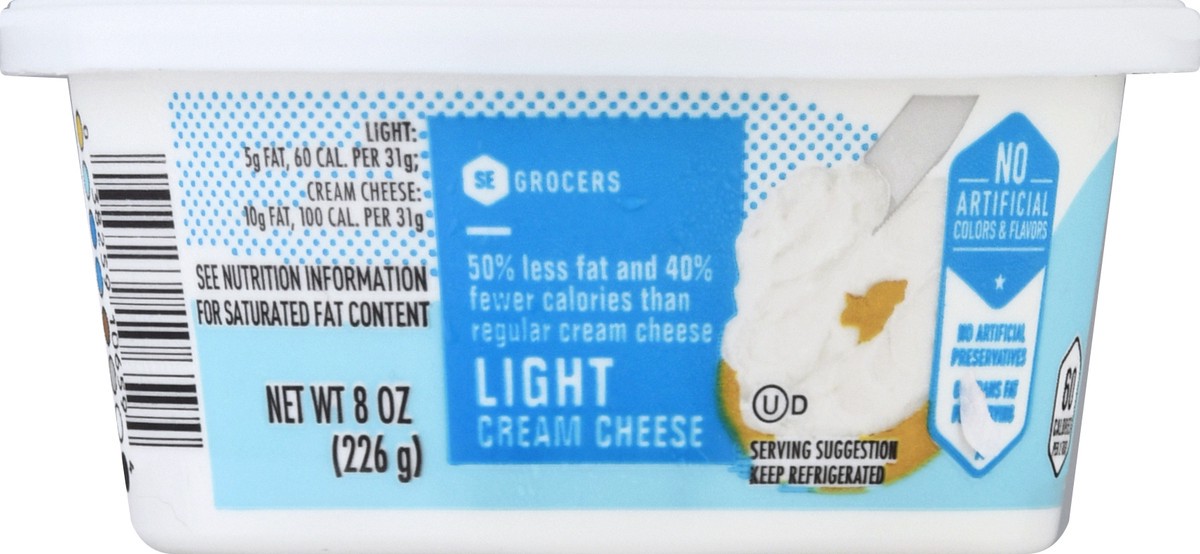 slide 5 of 10, SE Grocers Cream Cheese Light, 8 oz