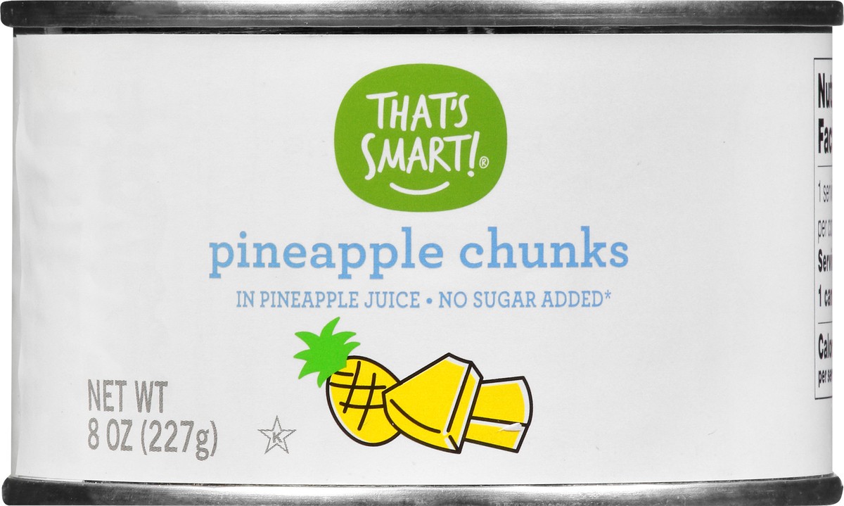 slide 1 of 10, That's Smart! Pineapple Chunks In Pineapple Juice, 8 oz