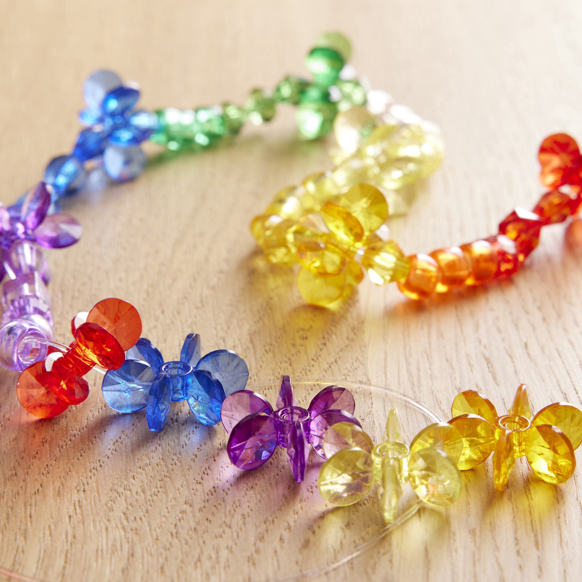 slide 3 of 4, Rainbow Chunky Star Beads, 25mm By Creatology, 25 mm