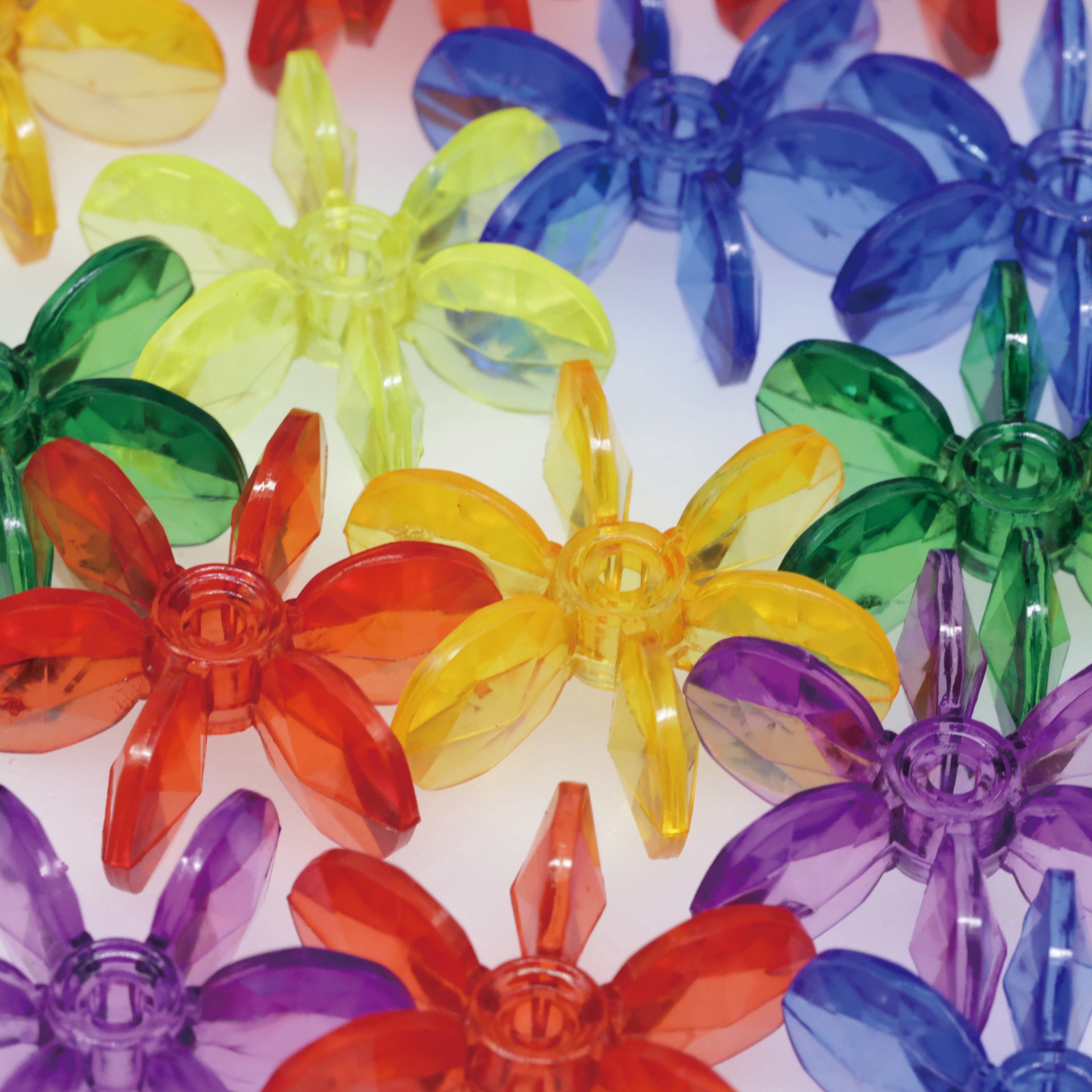 slide 2 of 4, Rainbow Chunky Star Beads, 25mm By Creatology, 25 mm