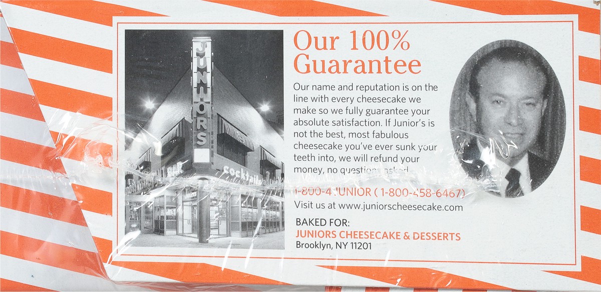 slide 6 of 9, Junior's 6 Inch New York Strawberry Swirl Cheesecake 24 oz, 24 oz