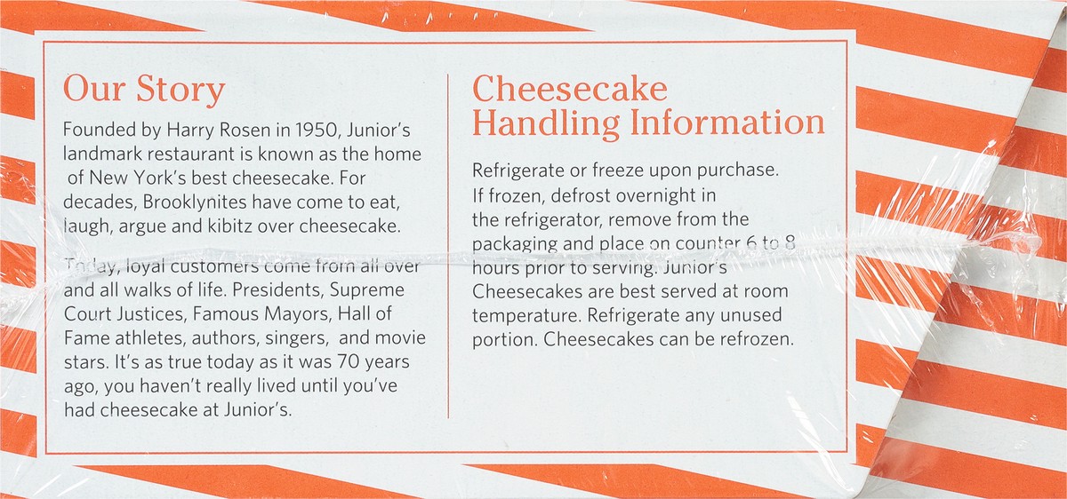 slide 4 of 9, Junior's 6 Inch New York Strawberry Swirl Cheesecake 24 oz, 24 oz