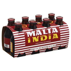 Malta India Malt Beverage, Non Alcoholic - 8 ct