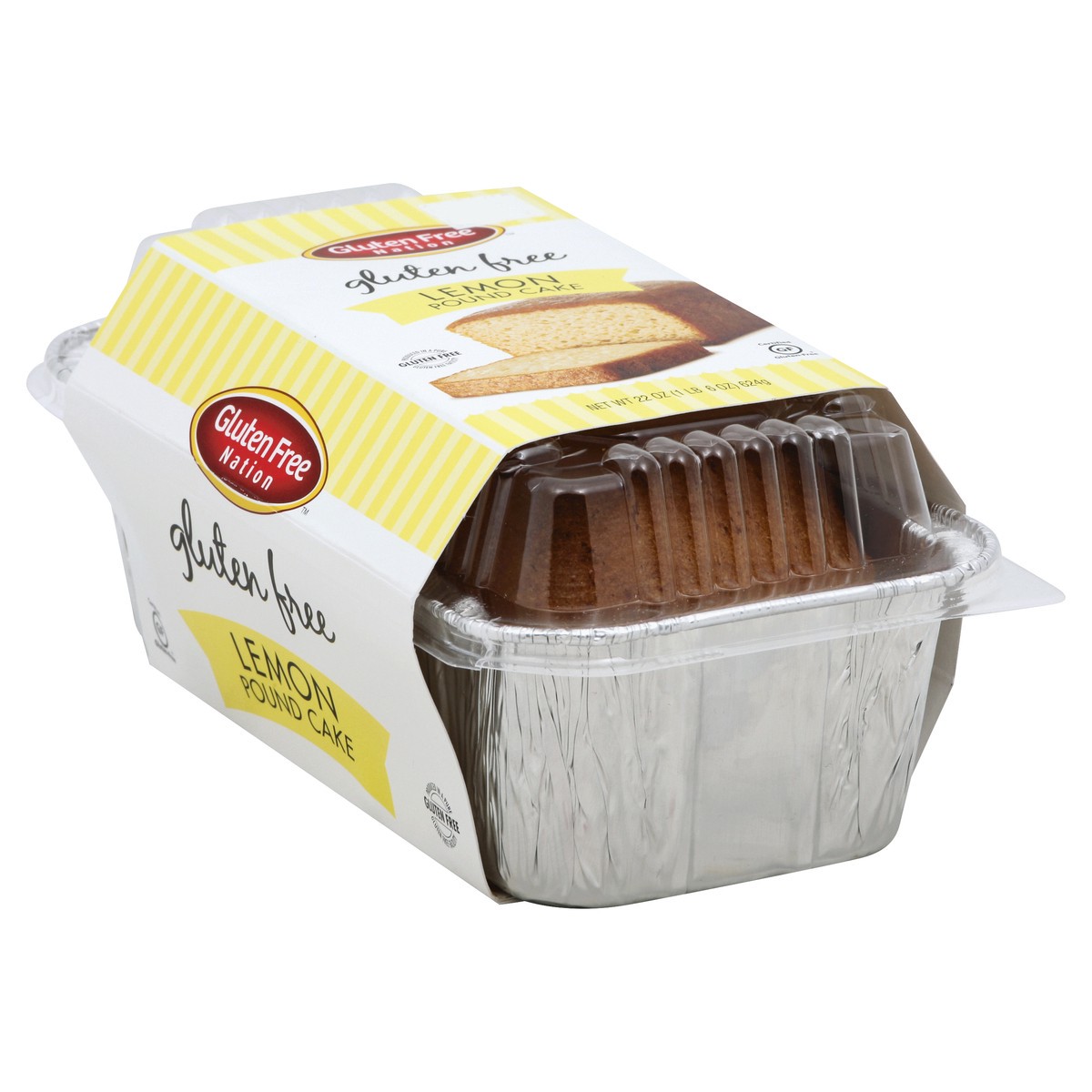 slide 4 of 7, Gluten Free Nation Pound Cake 22 oz, 1 ct