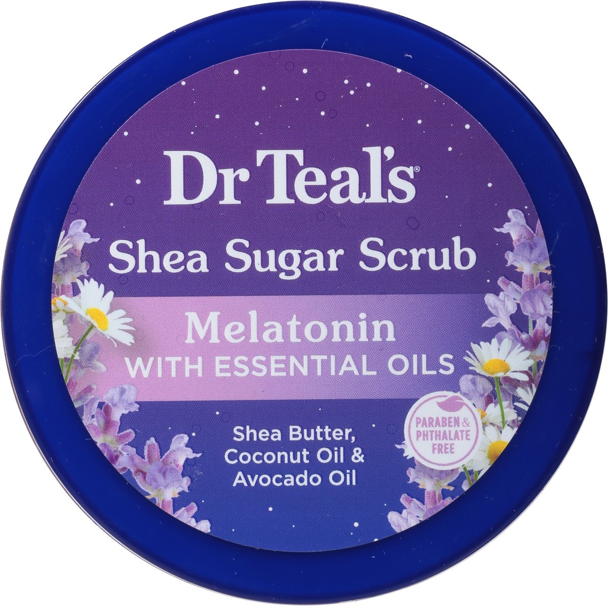 slide 9 of 10, Dr. Teal's Shea Sugar Scrub Melatonin, 19 oz