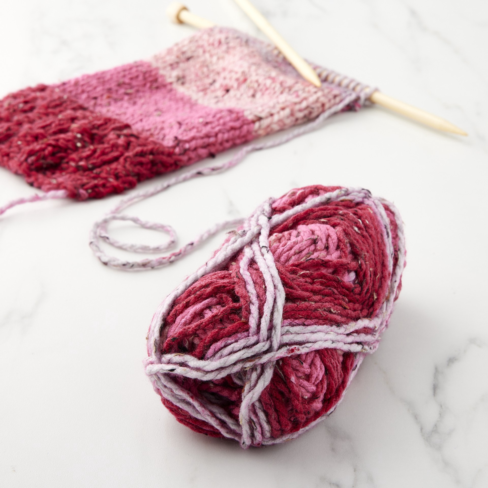 slide 2 of 2, Charisma Tweed Stripe Yarn By Loops & Threads, 109 yd