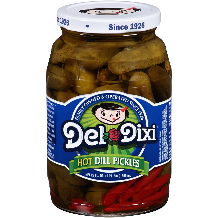 slide 1 of 5, Del-Dixi Pickles 22 oz, 22 oz