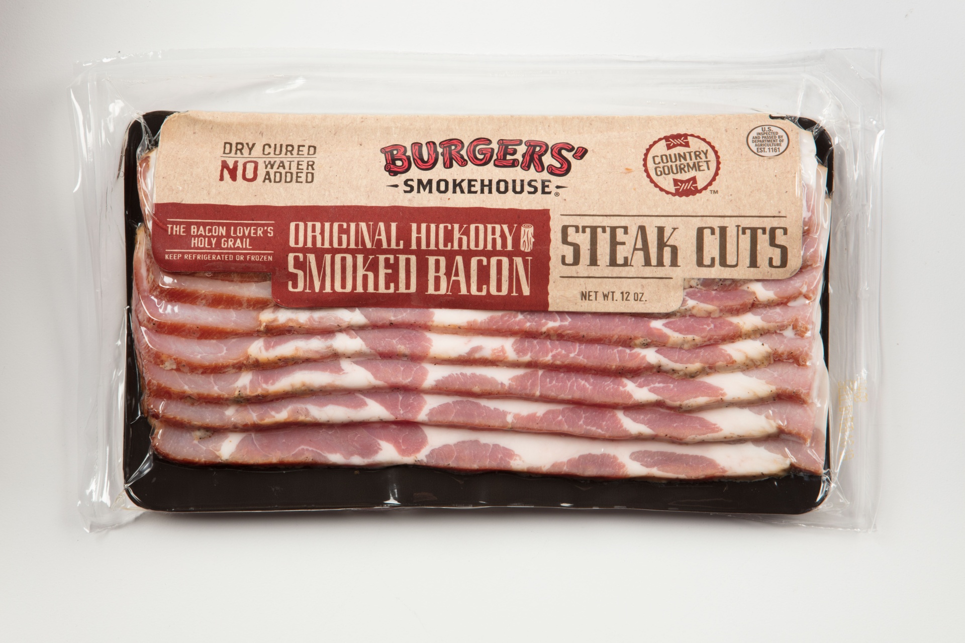 slide 1 of 1, Burgers' Smokehouse Bacon Steak Cuts, 12 oz