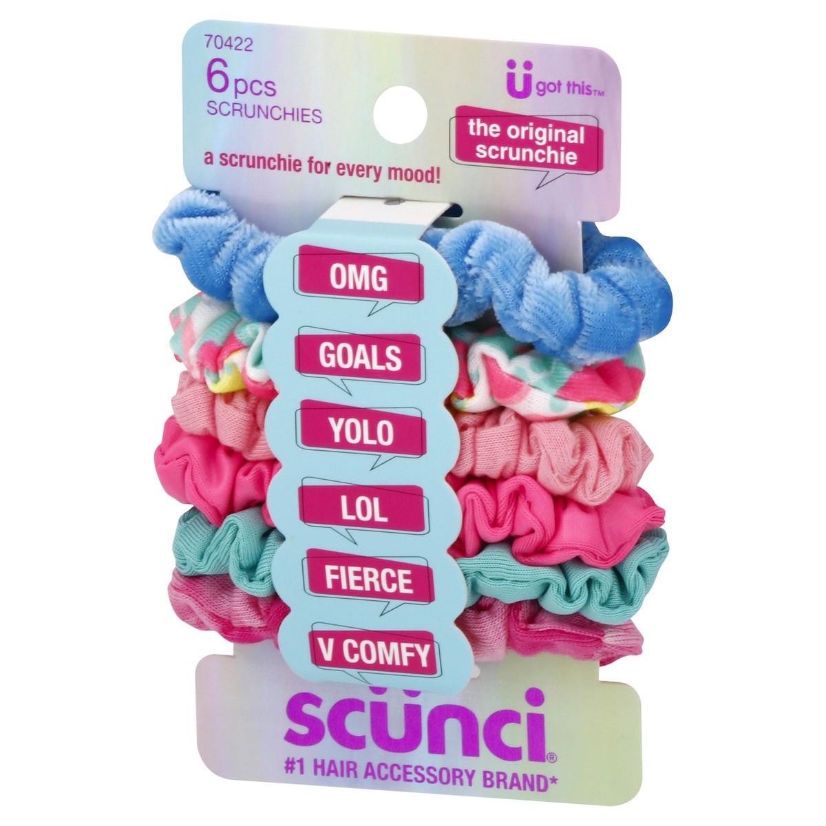 slide 3 of 9, scünci U Got This Original Scrunchies 6 ea, 6 ct