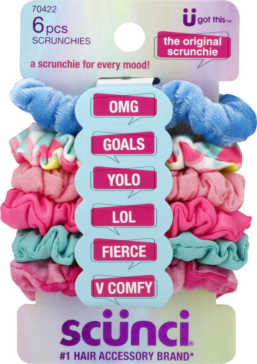 slide 6 of 9, scünci U Got This Original Scrunchies 6 ea, 6 ct