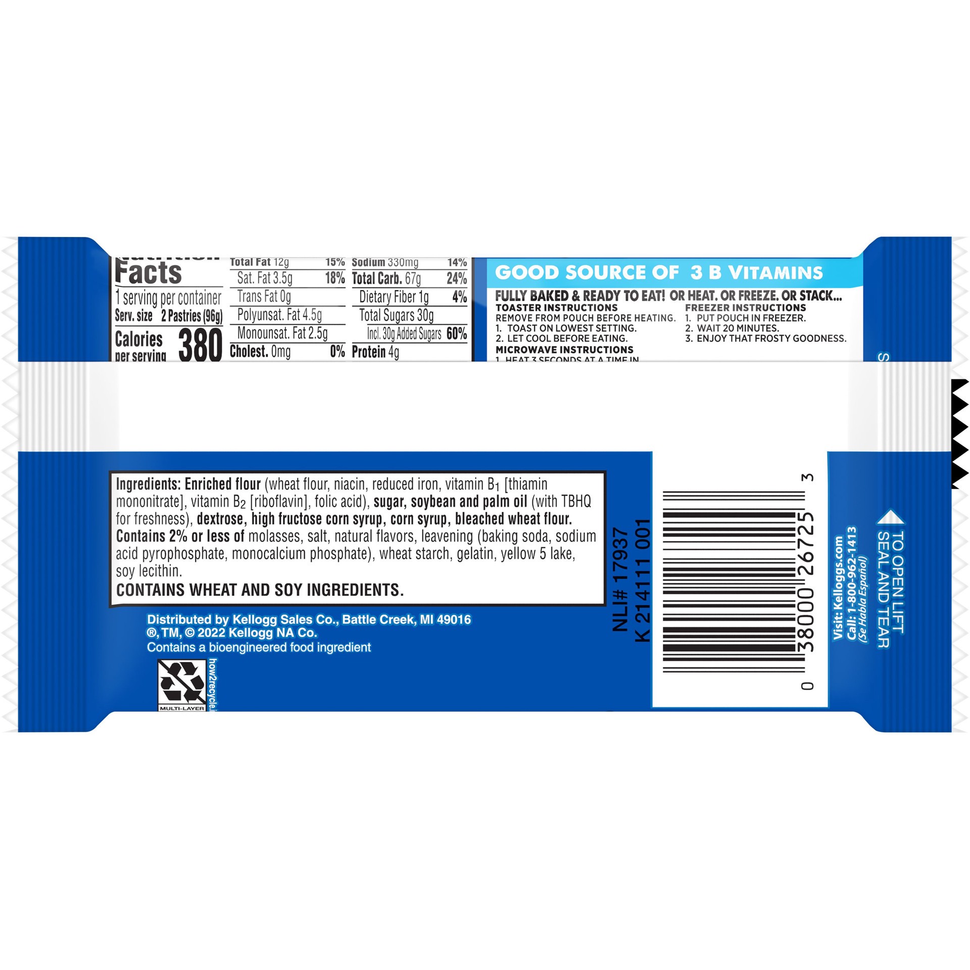 slide 4 of 5, Pop-Tarts Eggo Frosted Maple Flavor Toaster Pastries, 2 ct