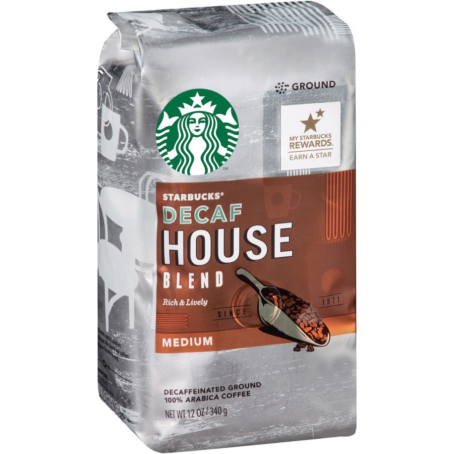 slide 2 of 6, Starbucks Coffee Ground Decaf House Blend, 12 oz