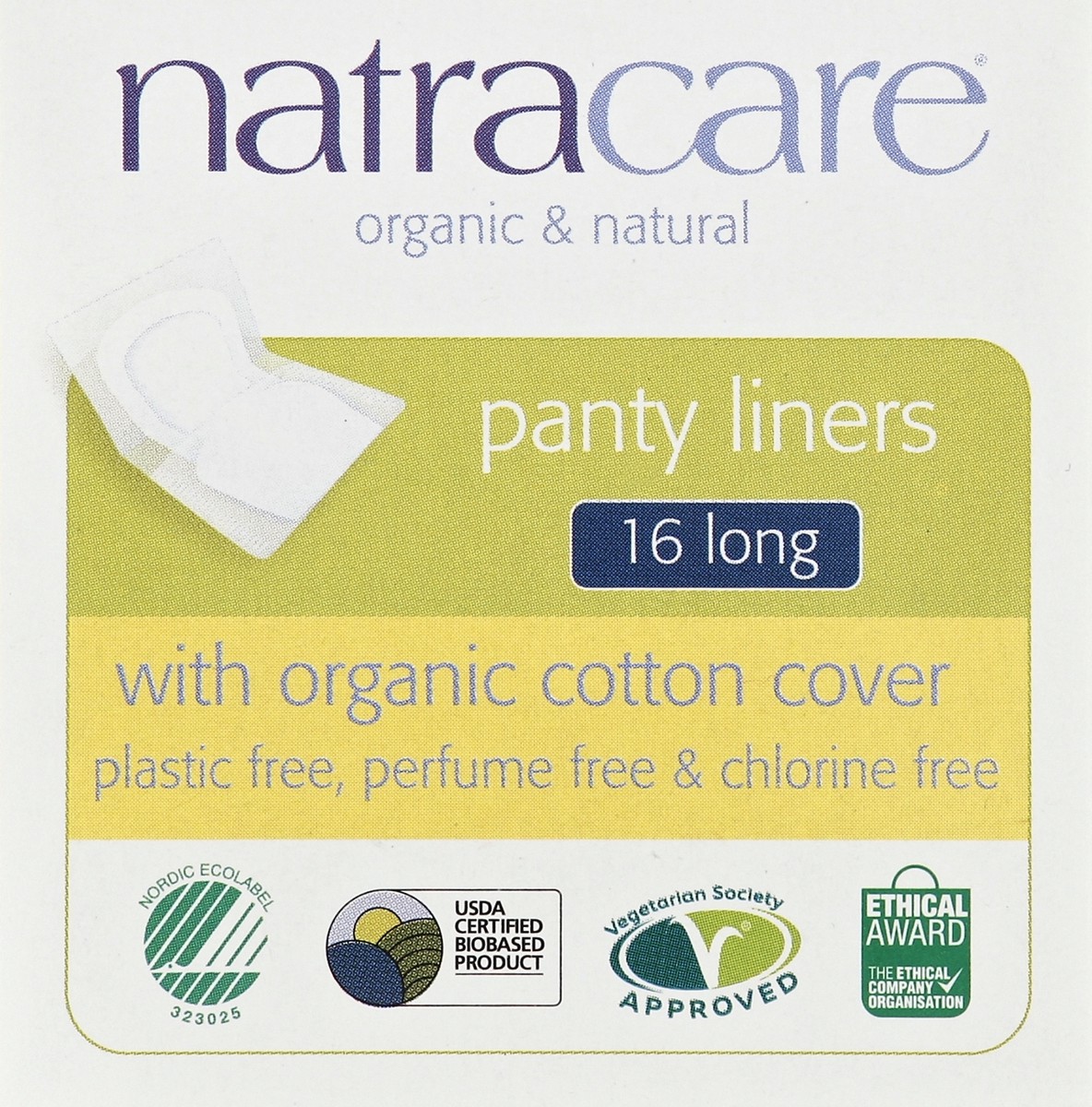slide 2 of 6, Natracare Panty Liners 16 ea, 16 ct