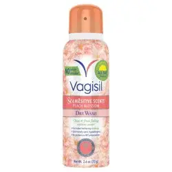 Vagisil Sensitive Scents Feminine Dry Wash Deodorant Spray - Peach Blossom