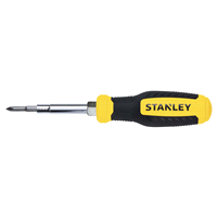 slide 4 of 9, Stanley 6-in-1 Quick Change Interchangeable Screwdriver, 1 ct