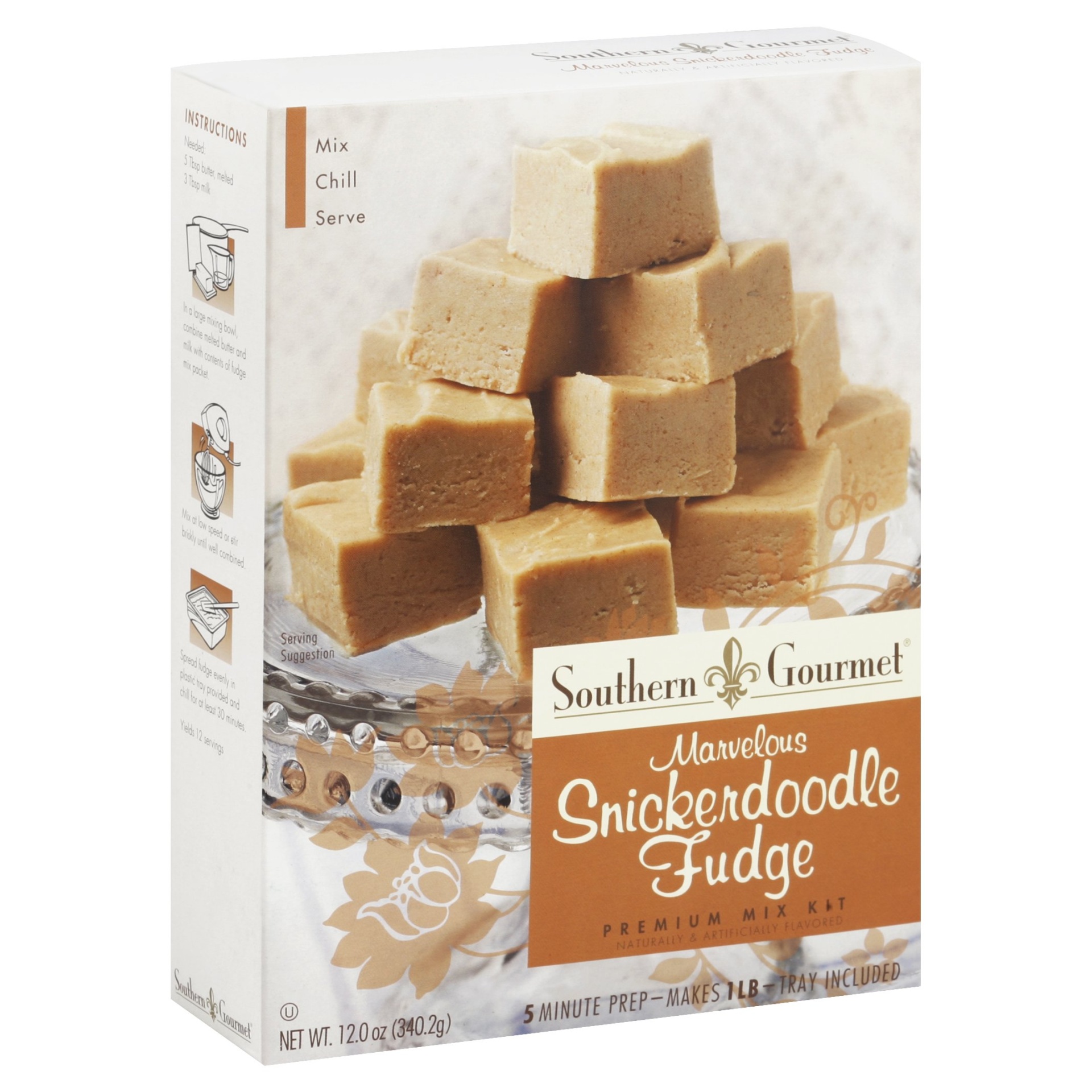 slide 1 of 4, Southern Gourmet Marvelous Snickerdoodle Fudge Premium Mix Kit , 12 oz