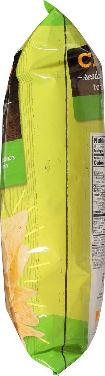 slide 4 of 17, Crav'n Flavor Restaurant Style Lime Flavored Tortilla Chips 13 oz, 13 oz