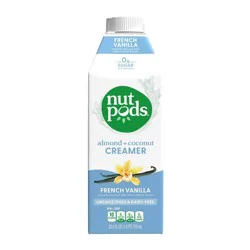 nutpods French Vanilla Unsweetened Non Dairy Coffee Creamer made with Almonds and Coconuts